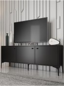 Resim Wood'n Love Bello 160 Cm Metal Ayaklı Tv Ünitesi - Konsol - Siyah / Siyah 