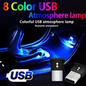 Resim 8 Renkli USB LED Araba Işığı - Araba İç Mekan İçin Tak ve Çalıştır Ortam Aydınlatması, Otomatik Açma/Kapama, 8 Canlı Renk, Arabalar, Partiler, Oturma Odası ve Yatak Odası Dekoru, Araba Aksesuarları, Parti Aydınlatması, Modern Aydınlatma, Yüksek Kaliteli Led'ler, Pil Olmadan 