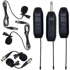 Resim Magıcvoıce Mv 19596 Uhf Enstrüman Tip Kablosuz Mikrofon Üçlü Set 
