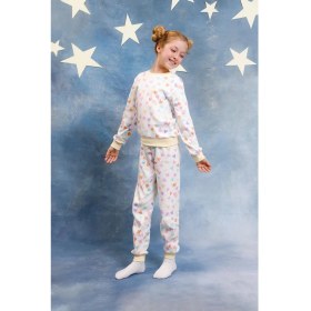 Resim Perendi Kız Çocuk %100 Pamuk Pijama Takımı 