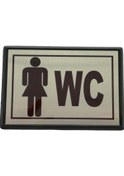 Resim Periboia Küçük Boy Bayan Wc Yönlendirme Tabelası 10 X 7 Cm 