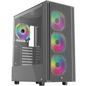 Resim Power Boost X-12b Usb 3.0 Mesh 4 X120mm Argb Fanlı Siyah Kasa 