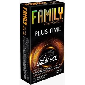 Resim Family Plus Prezervatif Kondom, Li, Aloe Veralı, Rezervuar Uçlu 