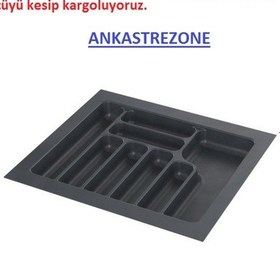 Resim Plastik Kaşıklık 60 Cm - Antrasit Endüstriyel + Poşet 