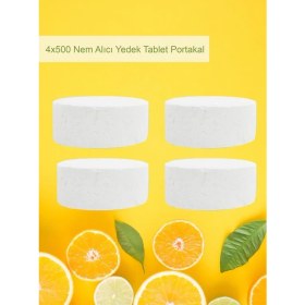 Resim Saban 2 Adet 2X500 gr Nem Alıcı Rutubet ve Küf Önleyici Yedek Tablet Portakal 