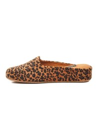 Resim Pierre Cardin Taba Leopar Hafif Tekstil Süet Önü Kapalı Kadın Ev Terliği Pc-55371 Z Taba 