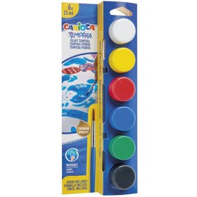 Resim Carioca Tempera Suluboya Süper Yıkanabilir Fırçalı 25 ML 6 Renk 40433 