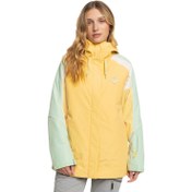 Resim Roxy Highridge Hoodie Kadın Sarı Snowboard Mont 
