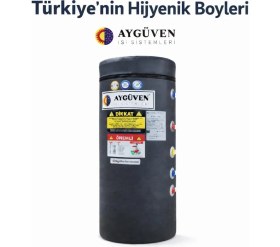 Resim Aygüven 160 Lt Çift Serpantinli Elektrikli Boyler Termometreli Anot Çubuklu ve Rezistans Dahil 