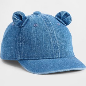 Resim Mavi Denim Bear Beyzbol Şapka - Mavi / 4-5 YRS 