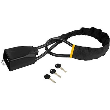 Yaozixa S308 Demir Çelik Direksiyon Kilidi, 3 Anahtarlı, Siyah - Araç Güvenliği Kilidi