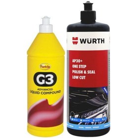 Resim Würth 500 Ml G3 Sıvı Pasta + 1 Lt Mumlu Cila 