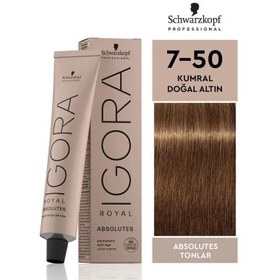 Resim Igora Royal Absolutes Olgun Saçlar İçin Beyaz Kapatıcı Yaşlanma Karşıtı Saç Boyası - 7.50 Kumral Doğal Altın 60ml 