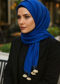 Resim KAFTAN TAKI TASARIM Tığ işi pamuklu türban namaz örtüsü tespihli takım73x1.75cm 