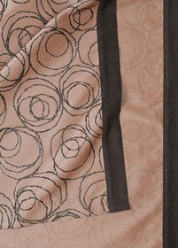 Resim Vizon Halka Desenli Keten Runner - 350x55 cm 