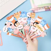 Resim 50 Adet Kawaii Hayvan Kitap Ayracı Cetveli - Okul, Ofis ve Parti İkramları için Çeşitli Sevimli Kırtasiye 