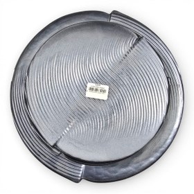 Resim Sudedi Home Cam Pasta Tabağı Seti 6 Lı 19 Cm Sunum Tepsili Tatlı Pasta Servis Seti Füme 