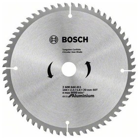 Resim Bosch Eco 184 20 Mm 60 Diş Alüminyum Daire Testere Bıçağı B2608644411 Bosch 
