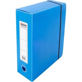 Resim Proje Arşiv Kutusu Plastik Lastikli 24X32X9 Mavi 