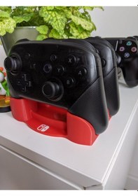 Resim Opencart Nintendo Switch Pro Denetleyicisi Çift Stand Sadece Plastik Aparattır 