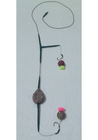 Resim Çift Boili'li Rig Takımı Balık Sarımsak Ve Çekirge 