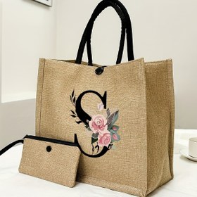 Resim Şık İki Parçalı Basit Desenli Harf Çantası, Geniş Kapasiteli Seyahat Makyaj Çantası, Çok Amaçlı Taşınabilir Öğretmen Çantası, Cüzdan ve Clutch ile Takdir Çantası, Kadın Hediyesi, Öğretmenler Günü Hediyesi, Günlük Depolama Çantası, Yeni Tasarım, Fiziksel Seçim Alışverişi 