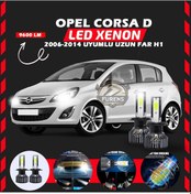 Resim Opel Corsa D 2006-2014 Uzun Far Uyumlu Şimşek Etkili Led Xenon Pro Series H1 