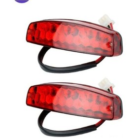 Resim Xindoker Atv Plaj Araçları Için Led Stop Lambası - Sürf Tahtası Ve Scooterlar İçin Fonksiyonel Arka Fener 2 Adet 