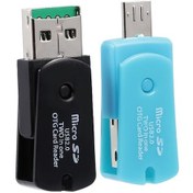 Resim Pazly 2-in-1 Otg Mikro Usb Kart Okuyucu, Siyah, Tf Kart & Telefon Kaydı, Hafıza Kartı Okuyucu 