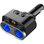 Resim Geeroyoo 150w Çift Usb'li Araç Şarj Cihazı - Pd+qc3.0 Hızlı Şarj, Led Voltaj Göstergeli, 12-24v Otomobil/kamyon/suv Uyumlu 