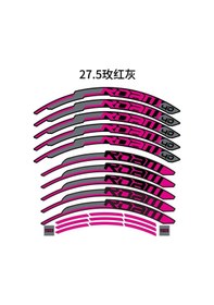 Resim 27.5macenta Gri-29beyaz Gri-dağ Bisikleti Roam 40 Çark Seti Sticker Mtb Bisiklet Çıkartmaları 27.5 İnç Ve 29 İnç Jant Çıkartmaları Gri 