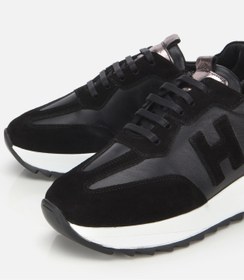 Resim Hotiç Kadın Süet Deri Siyah Comfort Spor Ayakkabı 