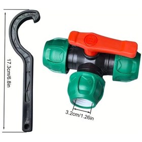 Resim Willowhaven 32mm Yön Verme Vana Hızlı Bağlantı Bahçe Sulama Sistemleri Çok Yönlü Akış Kontrolü 