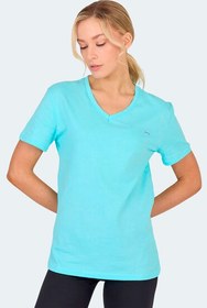 Resim Slazenger KRISTEN I Kadın V Yaka Açık Yeşil Tişört 
