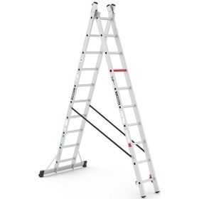 Resim Çağsan TSA6 2x10 Basamaklı Duocombi İki Parçalı Çok Amaçlı Merdiven 