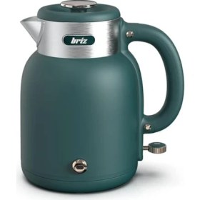 Resim Karokstore Briz BR1040 Retro Yeşil Su Isıtıcı Çelik Kettle 