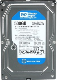 Resim WD Blue WD5000AAKS 500 GB 3.5" 7200 RPM SATA 3 HDD 