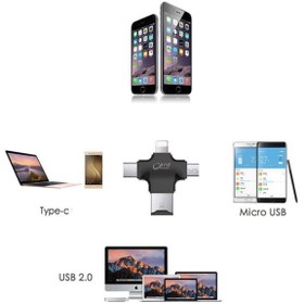 Resim JUNGLEE 4 In 1 Tip-c/mikro/usb 2.0 Kart Okuyucu Android Ipad Için Micro Sd Kart/iphone Pro 11 6 8 6s Otg 