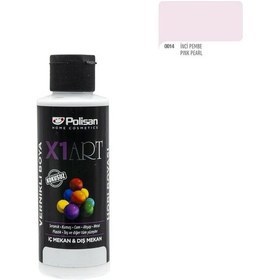 Resim Polisan X1Art Vernikli Hobi Boyası 120Ml - 0014 İnci Pembe 
