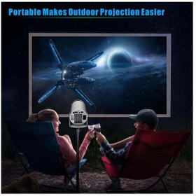 Resim Heaven House Taşınabilir Projeksiyon Cihazı Projektör Cihazı Mini Projeksiyon 4k Projeksiyon Cihazı 