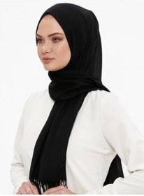 Resim Paşmina Şal - Siyah - 