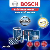 Resim Nissan Note 1.5 Dcı Bosch 3'Lü Filtre Bakım Seti E11 2007-2013 