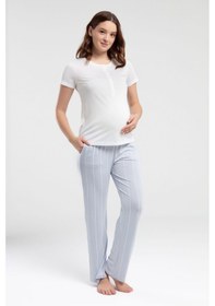 Resim Pierre Cardin Kadın Beyaz Pijama Takımı Pc8976-s-v1 