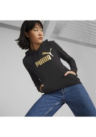 Resim Puma Ess+ Metallic Logo Hoodie Kadın Sweatshırt 
