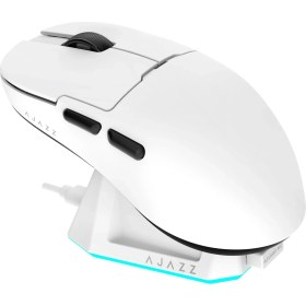 Resim Storemax Ajazz AJ159P Mc 3 Modlu 1000Hz 12.000 Dpı Manyetik Şarj Istasyonlu Paw 3311 Optik Sensör Gaming Mouse (Beyaz) 