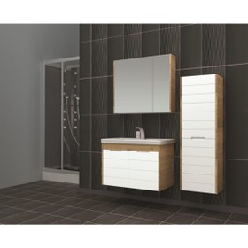 Resim Melisa 80 Cm Banyo Dolabı +boy Dolap 