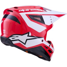 Resim Alpinestars Sm3 Heath Off-Road Kaskı Kırmızı Siyah 