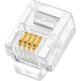 Resim Hq Speed 6P4C RJ11 4 Kontak Jak (100 Adet) 