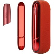 Resim Zigver 3 In 1 Iqos 3.0 Yüksek Kaliteli Kaymaz Silikon Kılıf Iqos 3.0 Duo Koruyucu Kapak Kapı Kapağı Kırmızı 