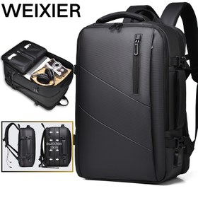 Resim Erkek WEIXIER Sırt Çantası - Genişletilebilir Depolama, Laptop Bölmesi ile Çok Yönlü Seyahat, İş ve Hafta Sonu Tatilleri için İdeal, Okul, İş ve Seyahat Sırt Çantası 